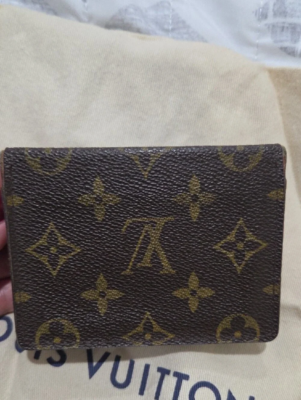 Vintage Louis Vuitton Monogram Porte 2 Cartes Vertical ID Card Holder M60533